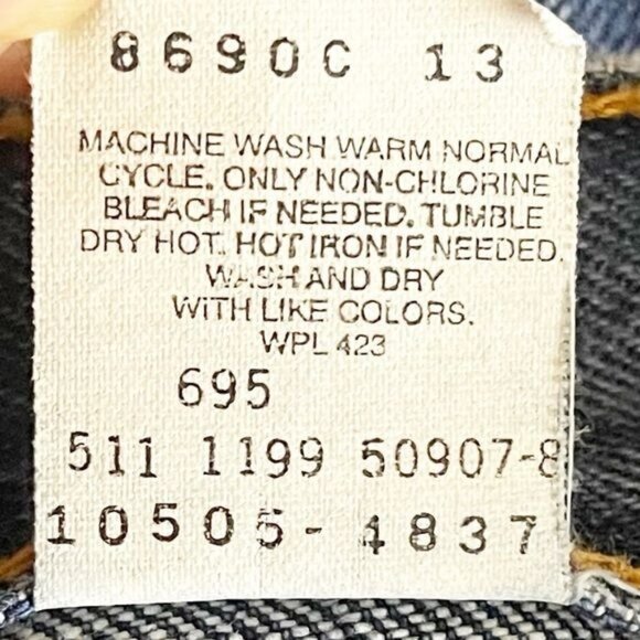 Levi's 505 Vintage 1999 high waisted straight legJeans made in USA size 8 - Picture 6 of 7